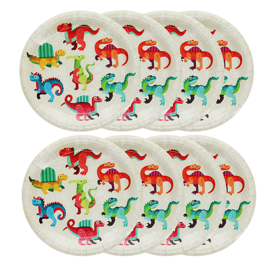 Rex London - Papieren Bordjes Baby Dinosaurus (8 stuks)
