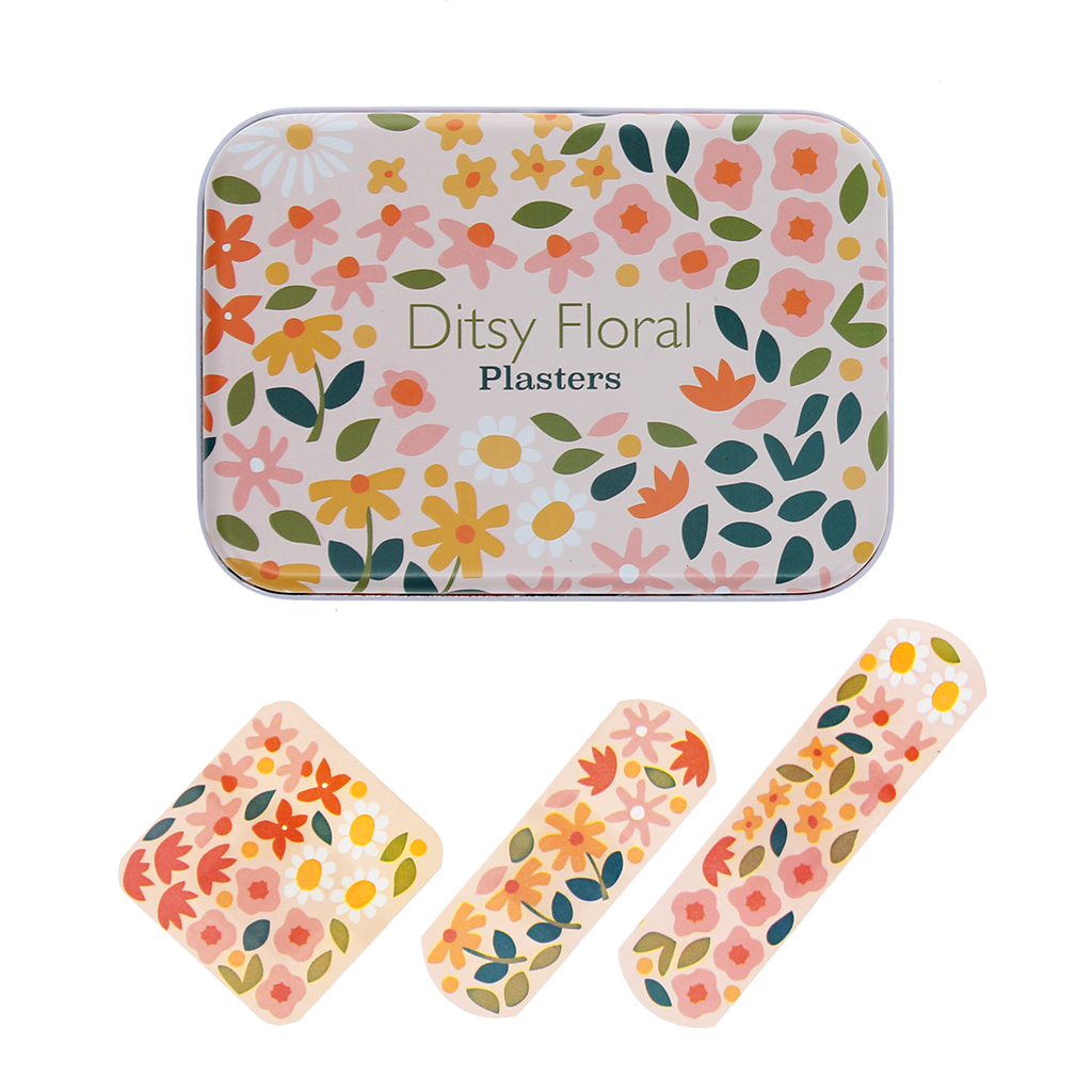 Rex London - Pleisters in blik (30 stuks) - Ditsy Floral