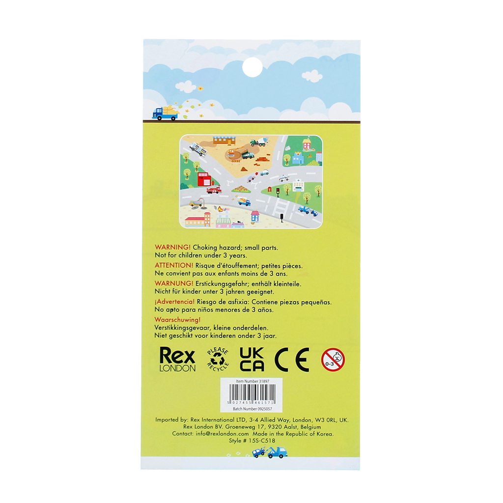 Rex London - 3D Puffy Stickers Voertuigen