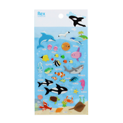 Rex London - 3D Puffy Stickers Zeedieren