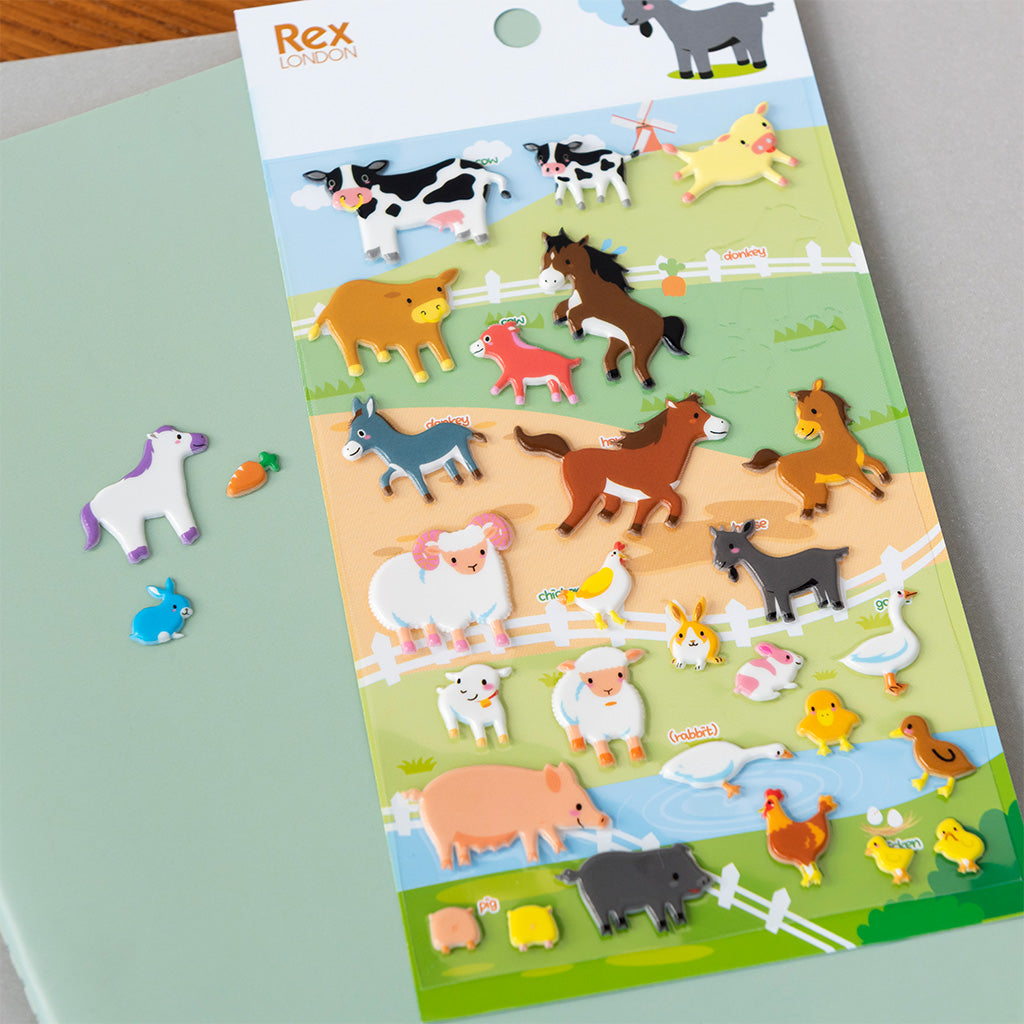 Rex London - 3D Stickers Boerderijdieren
