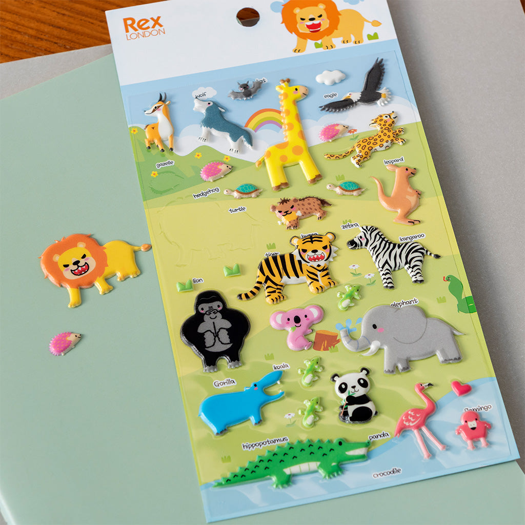 Rex London - 3D Stickers Wilde Safari Dieren