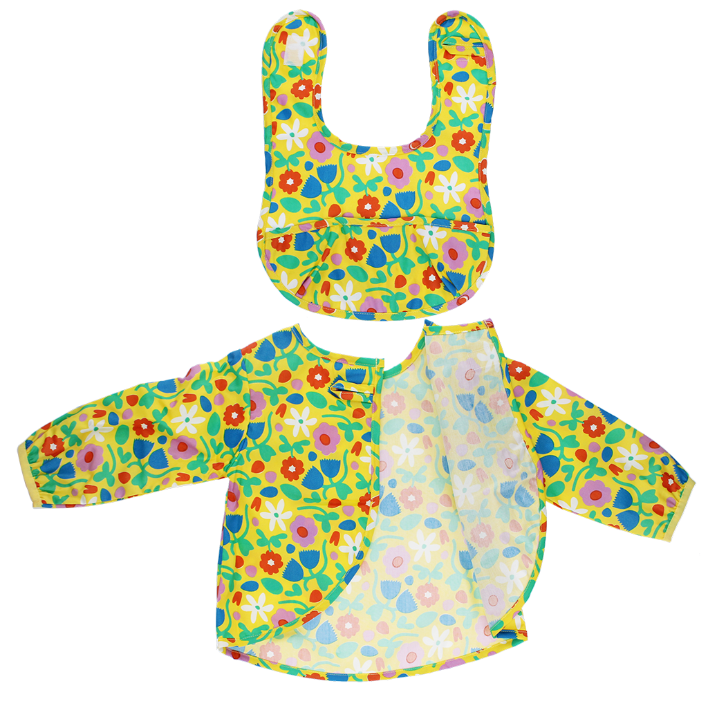 Rex London - Slabber en Schort Set Gele Zonnestraal
