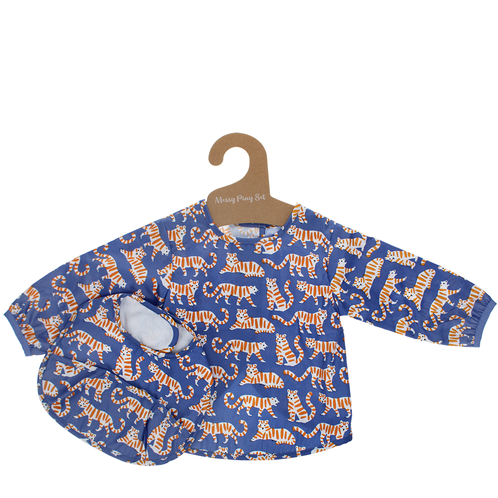 Rex London - Slabber en Schort Set Tijger