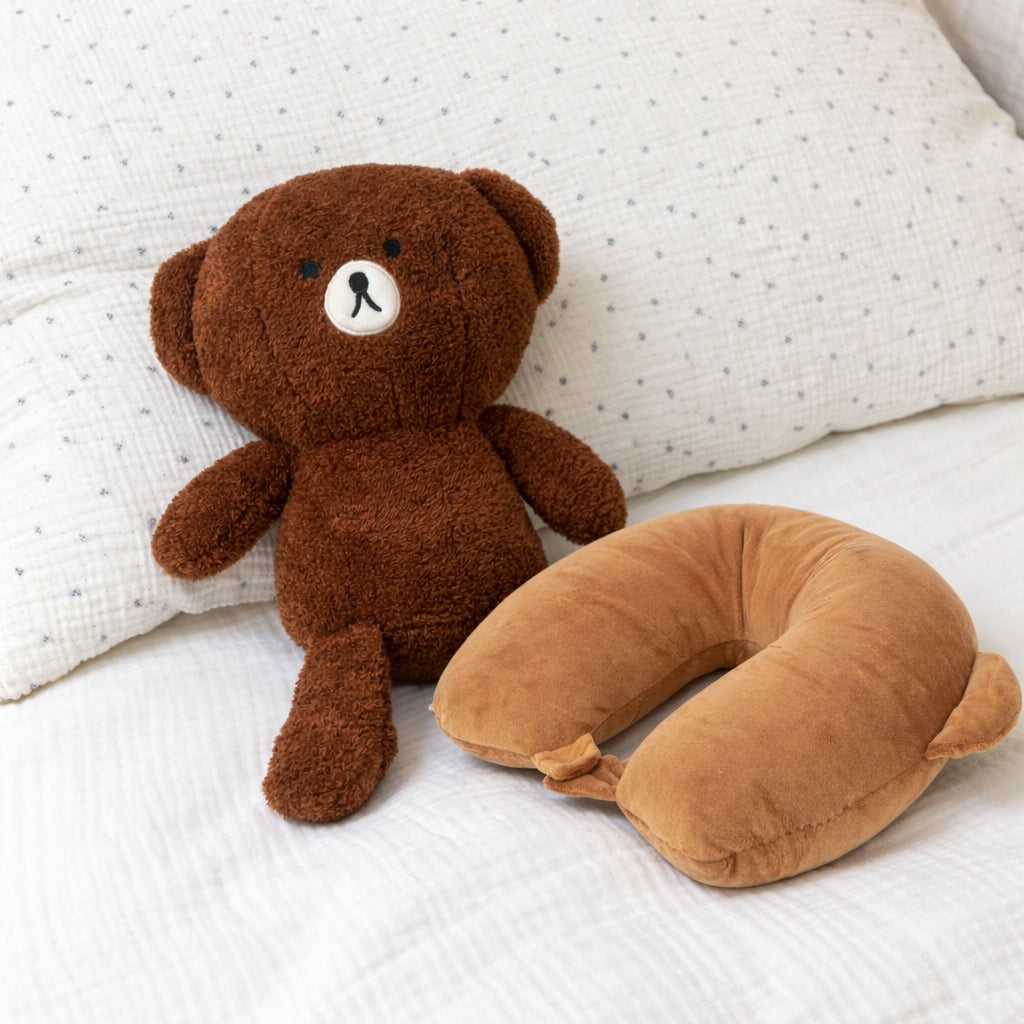 Rex London - Reiskussen Knuffel 2-in-1 Cosy Bob