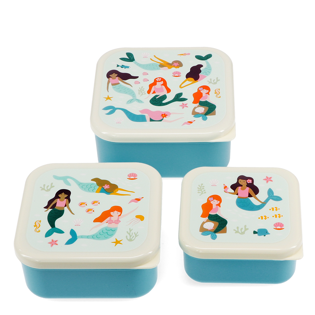 Rex London - Snackdoosjes Set van 3 Zeemeermin
