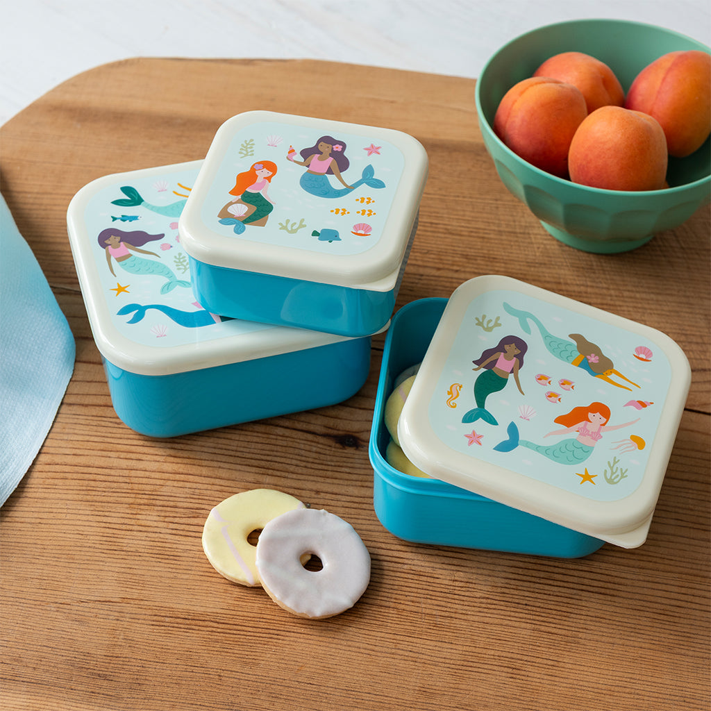 Rex London - Snackdoosjes Set van 3 Zeemeermin