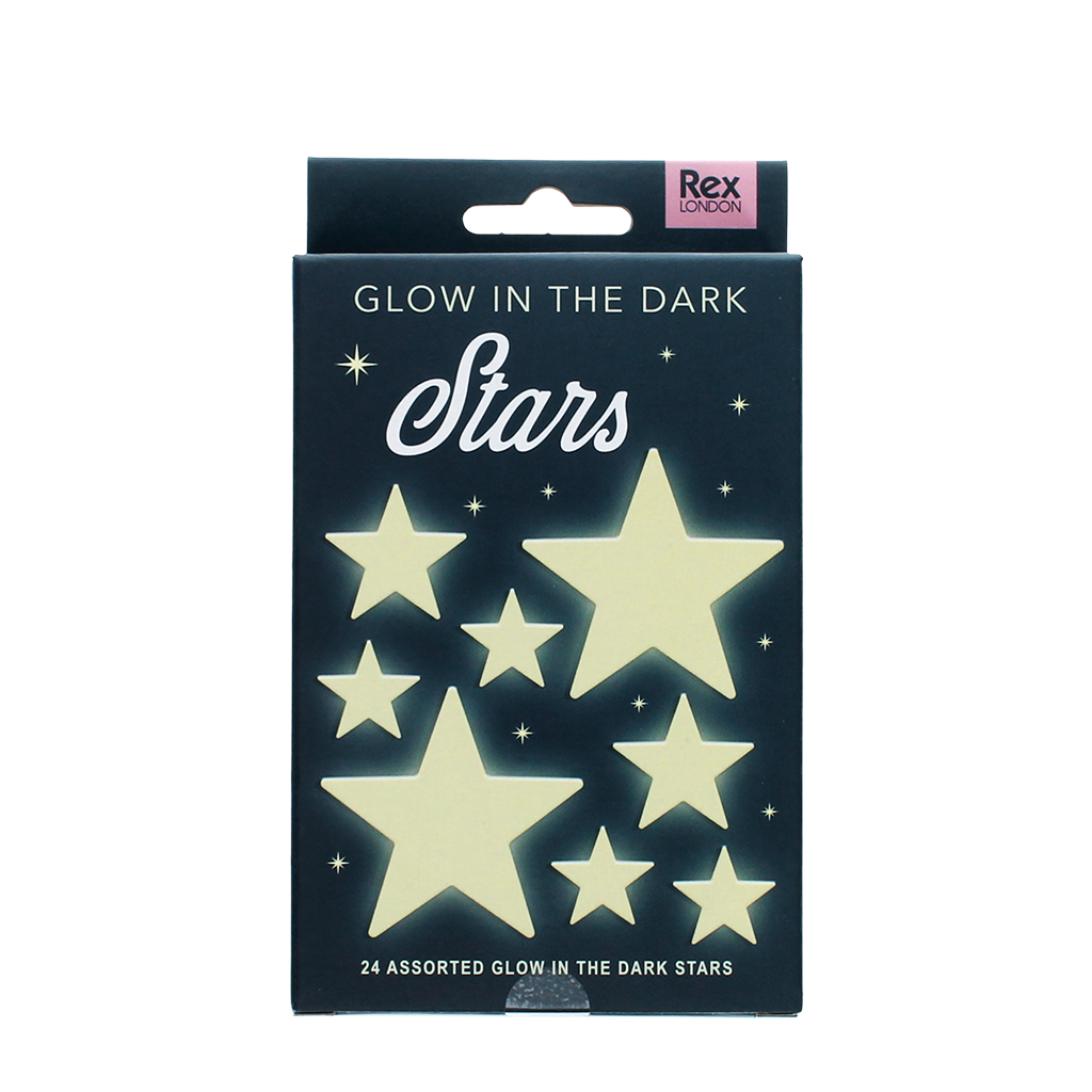 Rex London - Glow-in-the-dark Sterren Set (24 stuks)