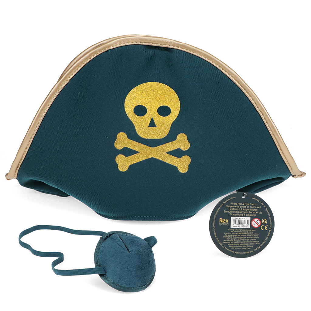 Rex London - Piratenhoed en Ooglapje Set