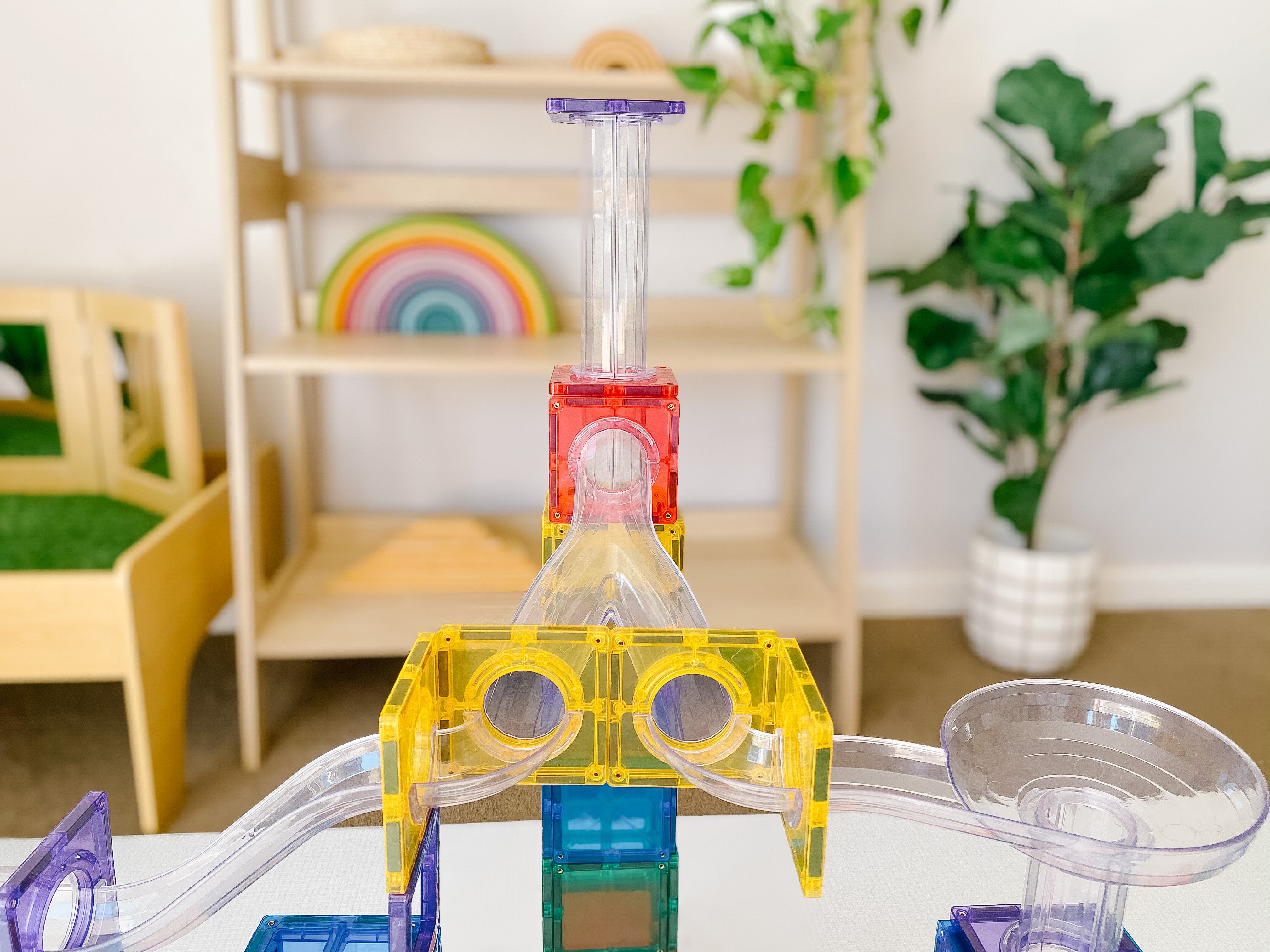 CONNETIX - Ball Run Pack knikkerbaan 92 stuks - magnetisch constructiespeelgoed