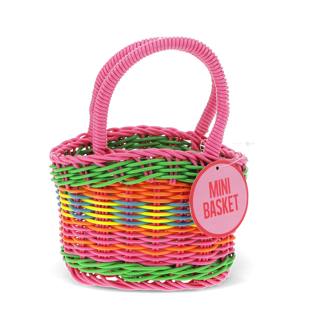 Rex London - Gewoven Mandje Mini Veelkleurig