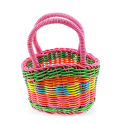 Rex London - Gewoven Mandje Mini Veelkleurig