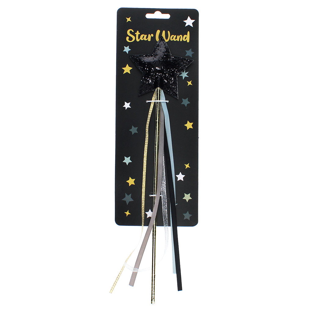 Rex London - Glitterstaf Zwarte Ster