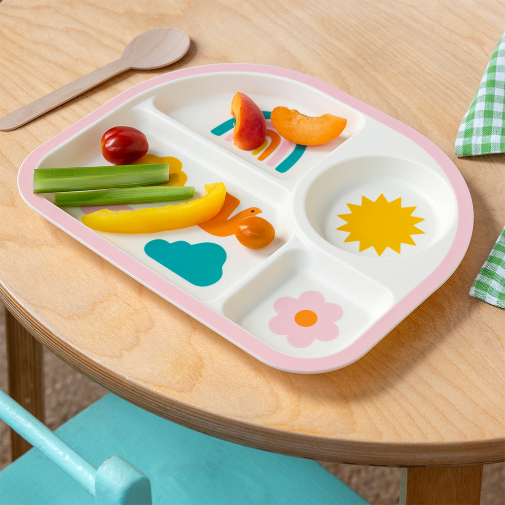 Rex London - Baby Verdeelbord Regenboogtuin