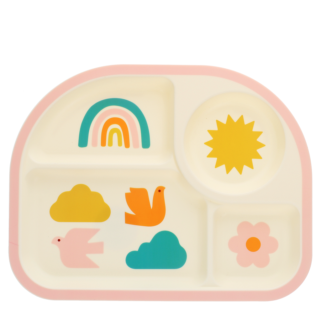 Rex London - Baby Verdeelbord Regenboogtuin