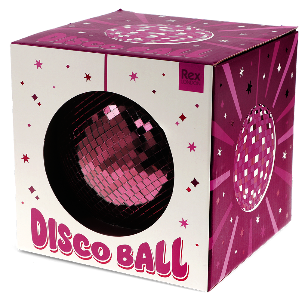 Rex London - Hangende discobal (20 cm) - Pruim