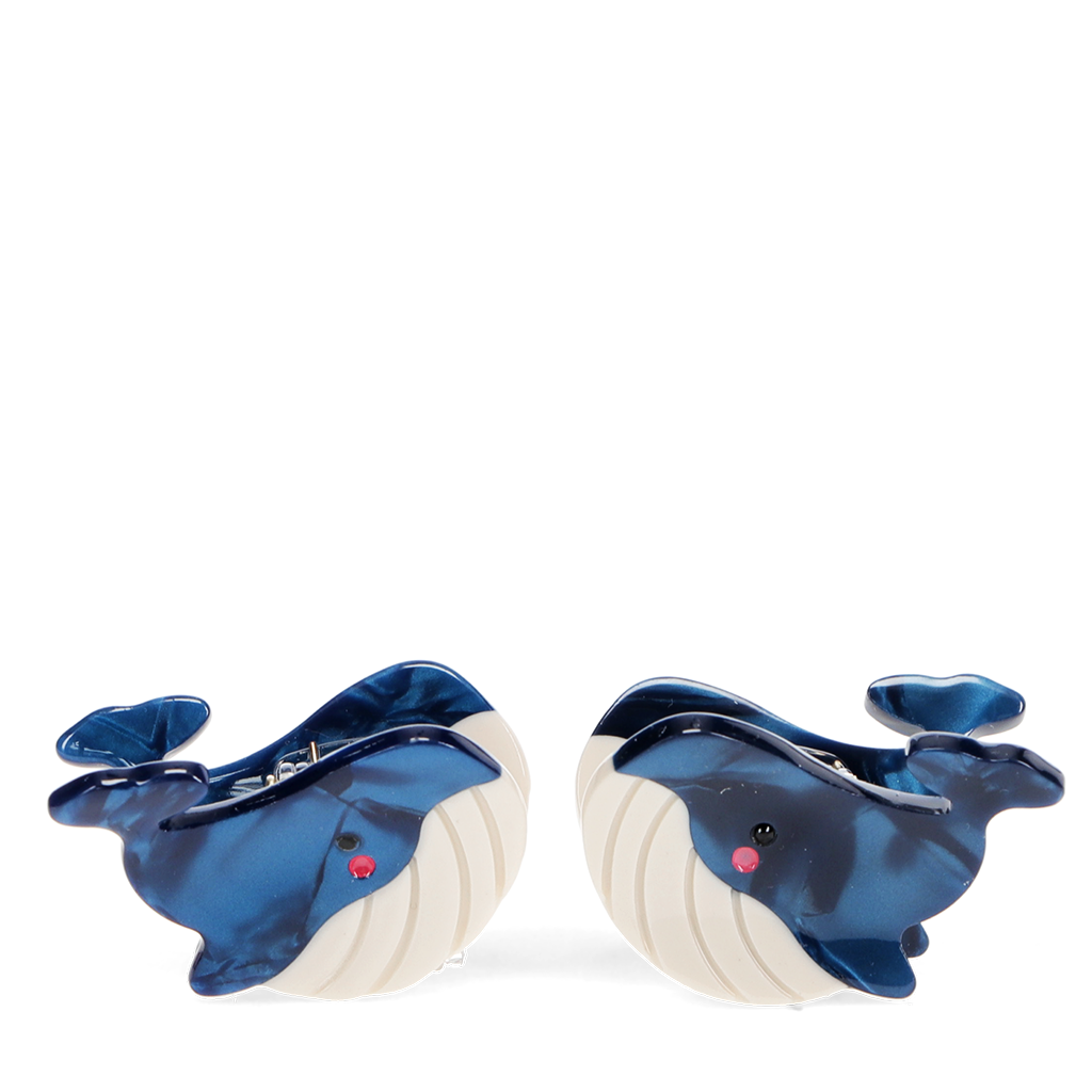 Rex London - Mini Haarklipjes Walvissen (set van 2)