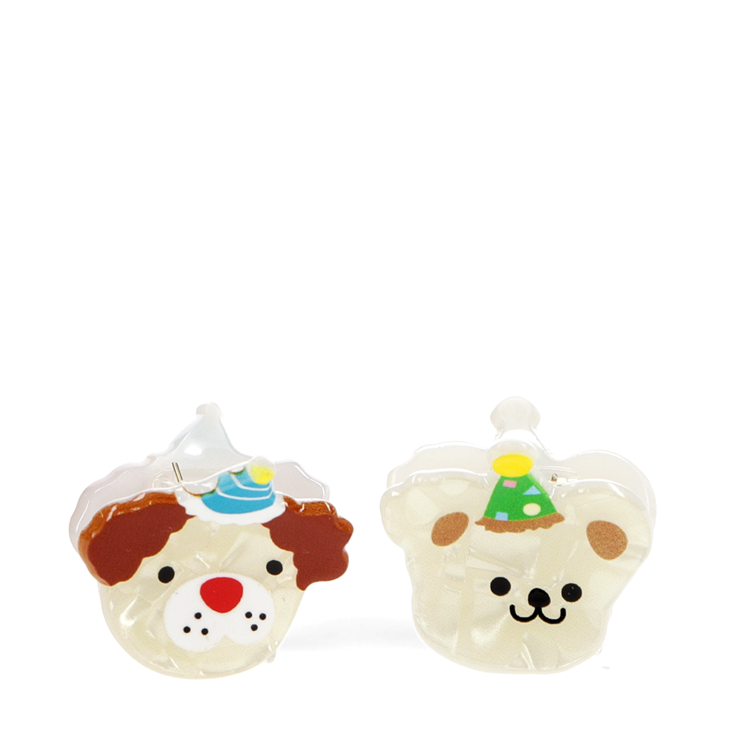 Rex London - Mini Haarknipjes Feesthondjes (set van 2)
