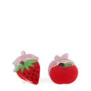 Rex London - Mini Haarknipjes Appel en Aardbei (set van 2)