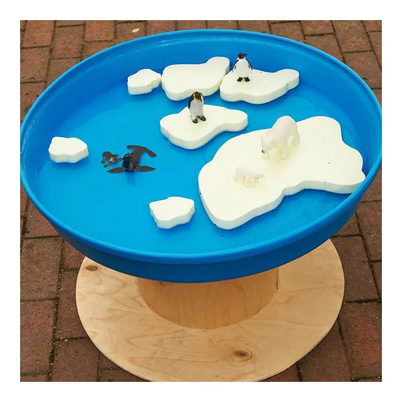 Drijvende ijsbergen - voor sensorisch spel en de tuff tray