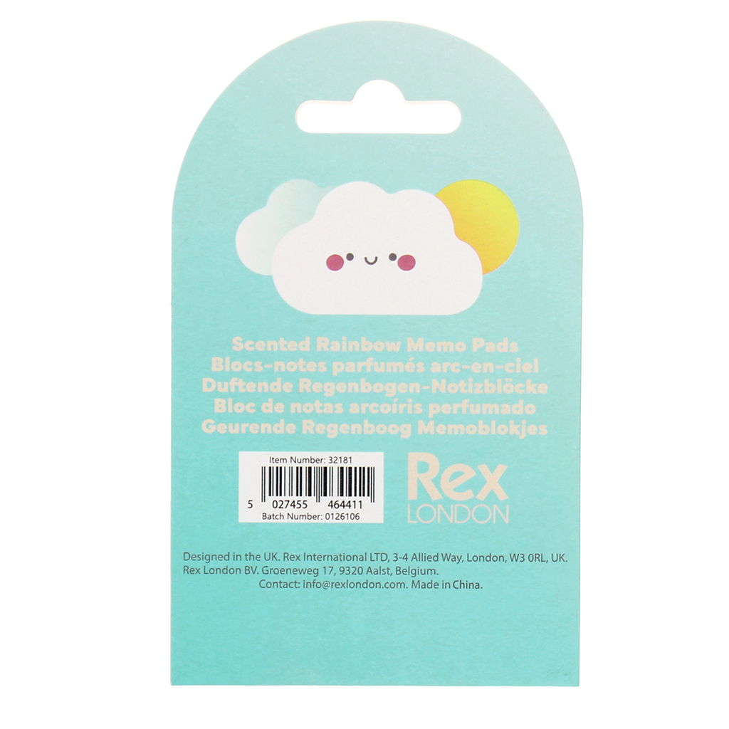 Rex London - Memoblokjes Rainbow (set van 6)