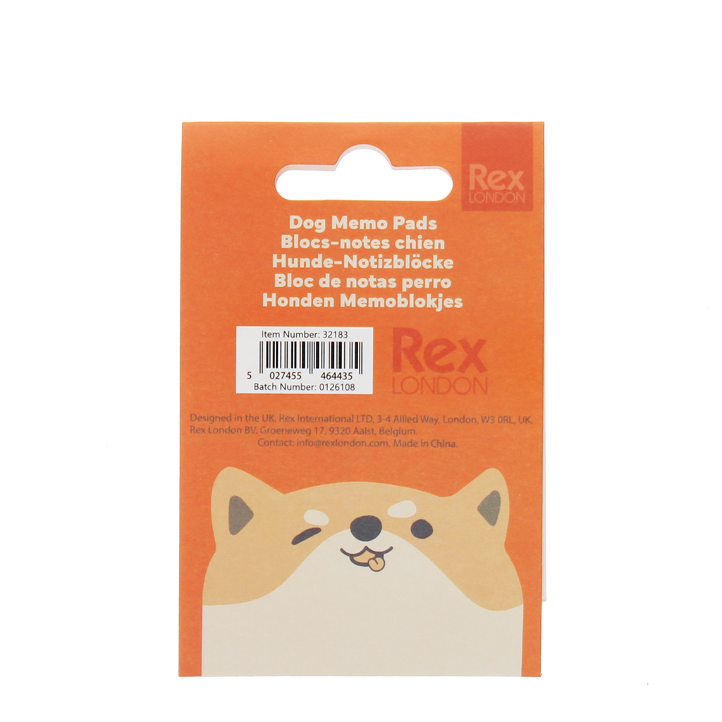 Rex London - Memoblokjes (set van 3) - Hond
