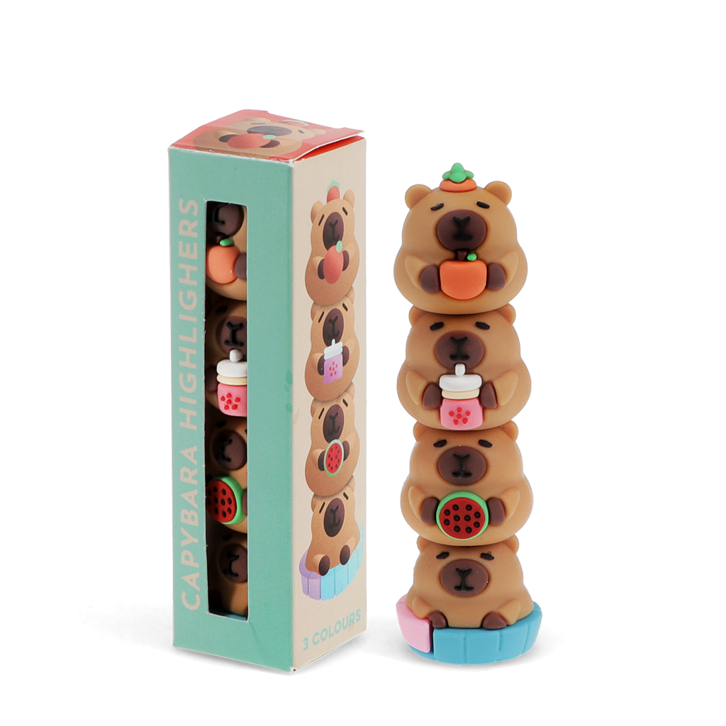 Rex London - Stapelbare Markeerstiften Set Capybara