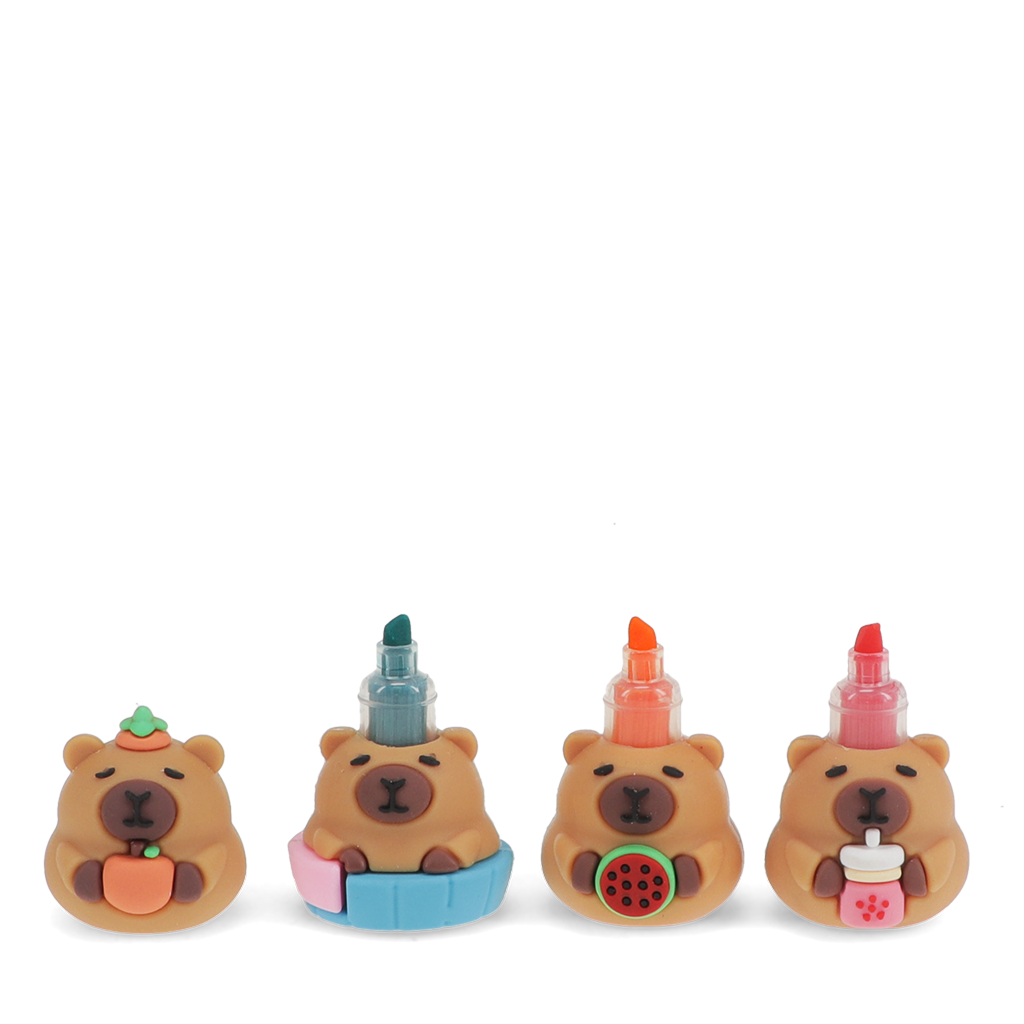 Rex London - Stapelbare Markeerstiften Set Capybara