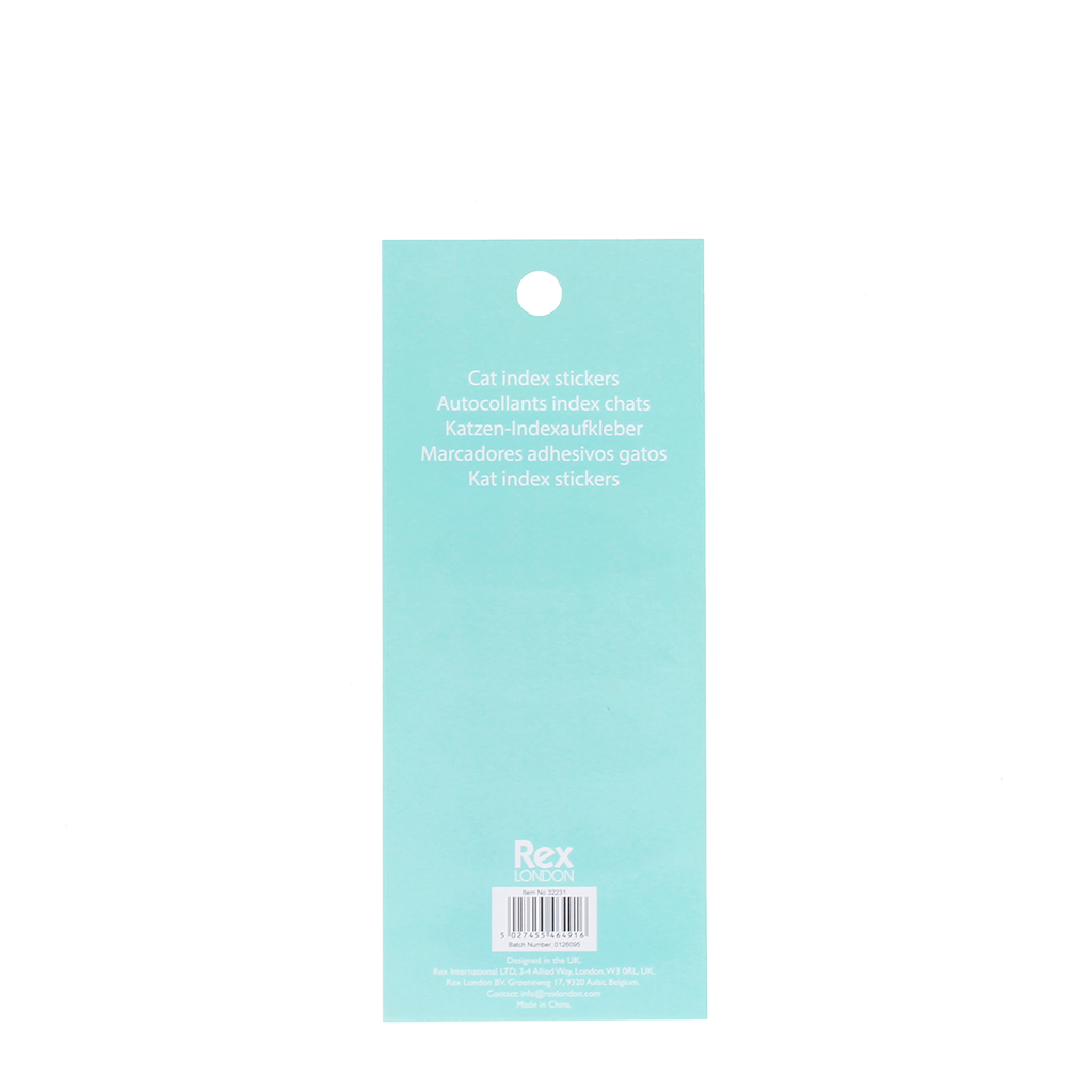 Rex London - Index stickers (set van 6) - Katten