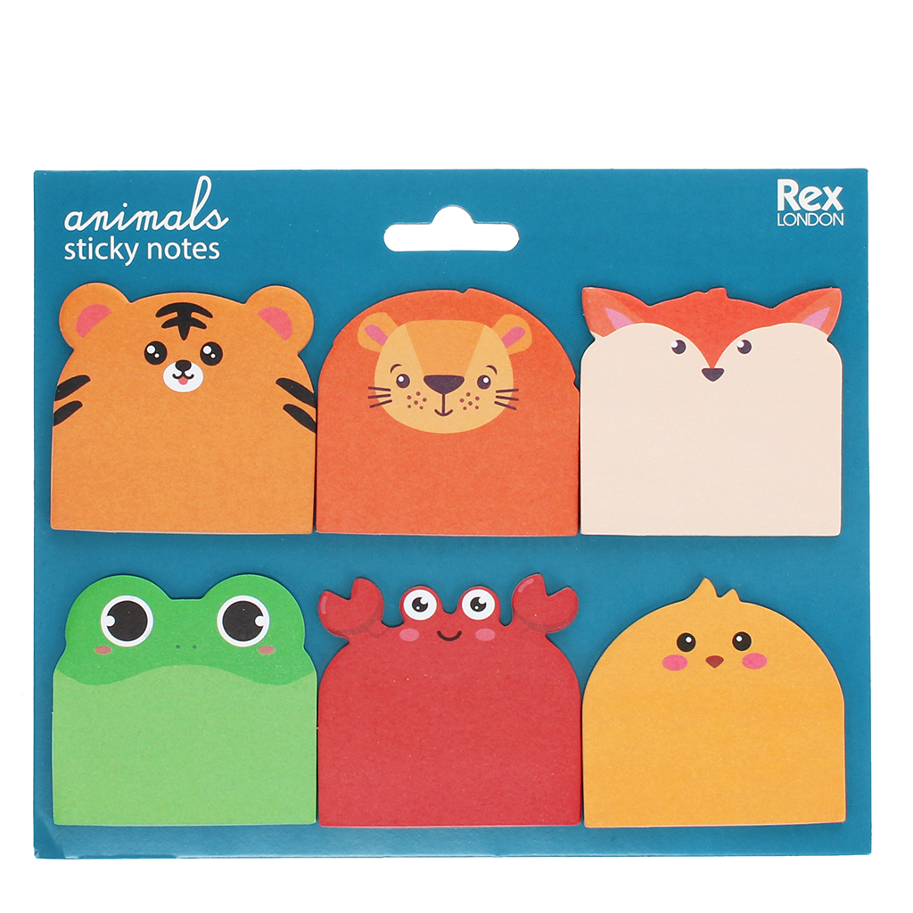 Rex London - Sticky Notes Set van 6 - Dieren