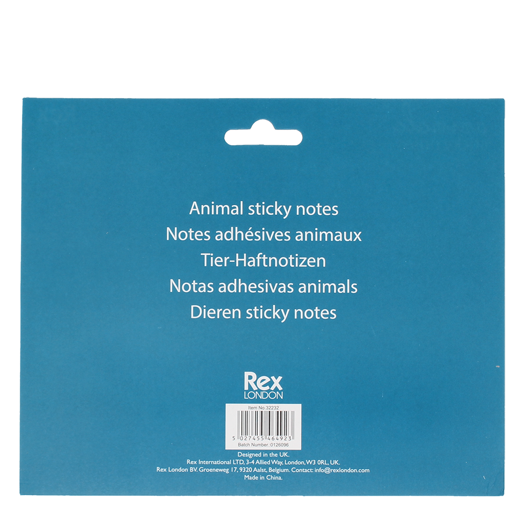 Rex London - Sticky Notes Set van 6 - Dieren