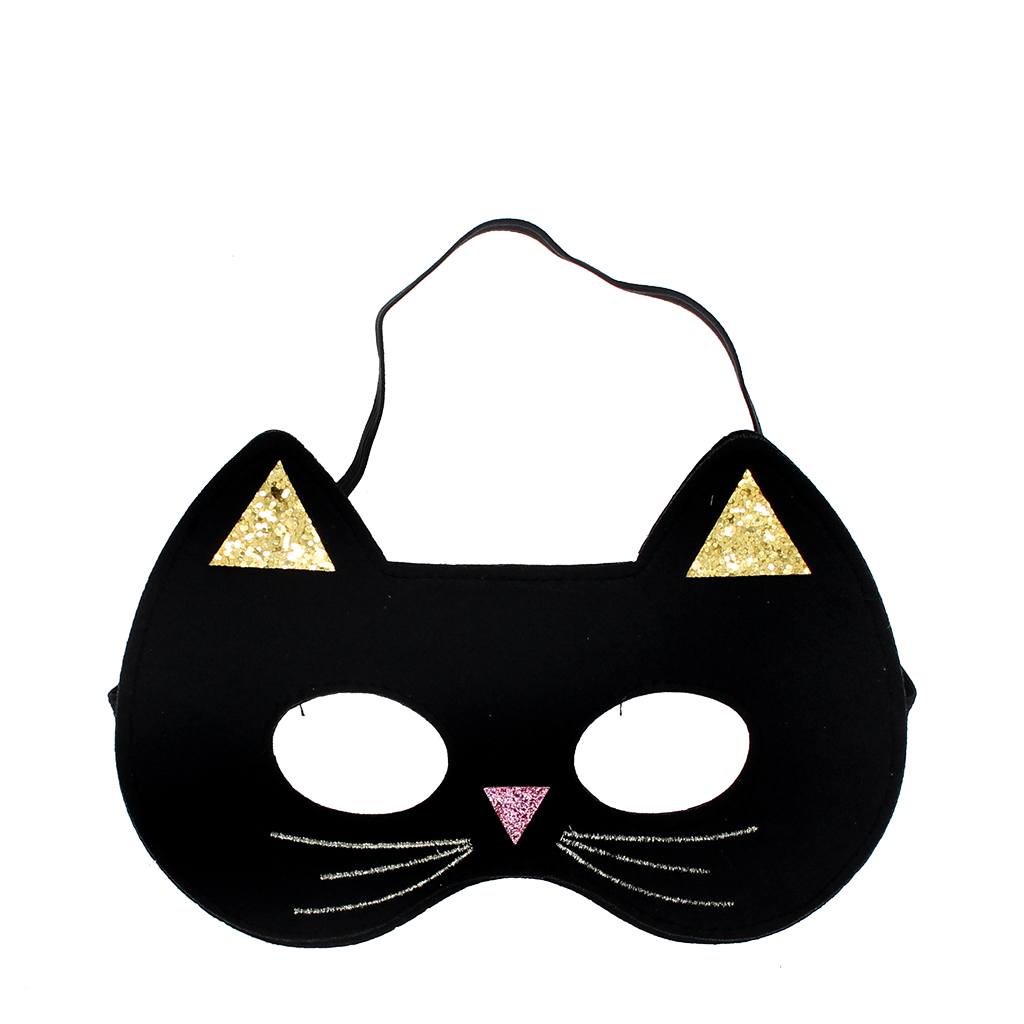 Rex London - Verkleedmasker Zwarte Kat