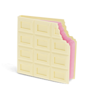 Rex London - Notitieblok Chocoladereep Wit