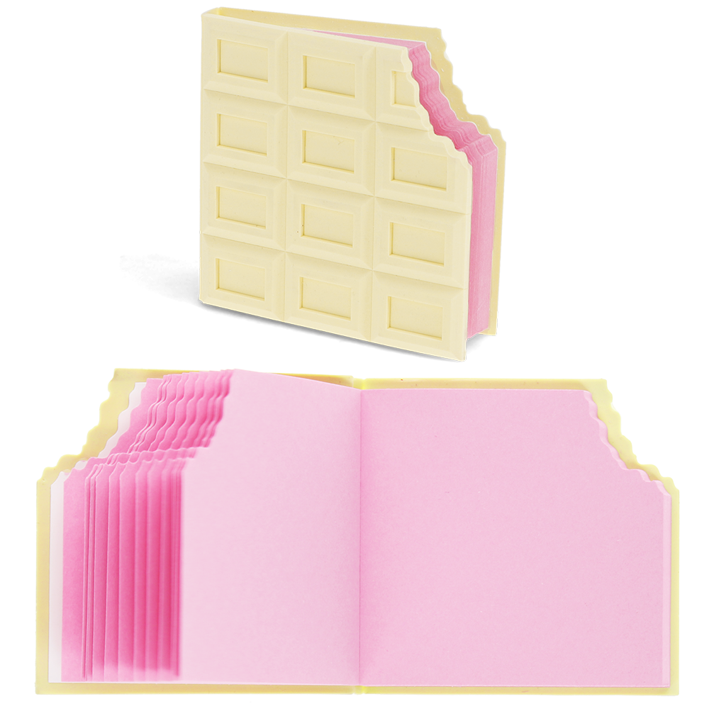 Rex London - Notitieblok Chocoladereep Wit