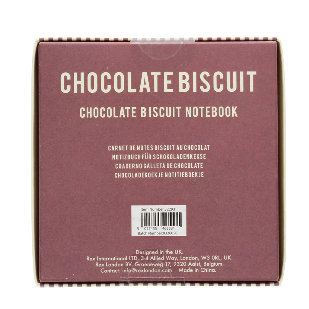 Rex London - Notitieboek Chocoladebiscuitje - Bruin