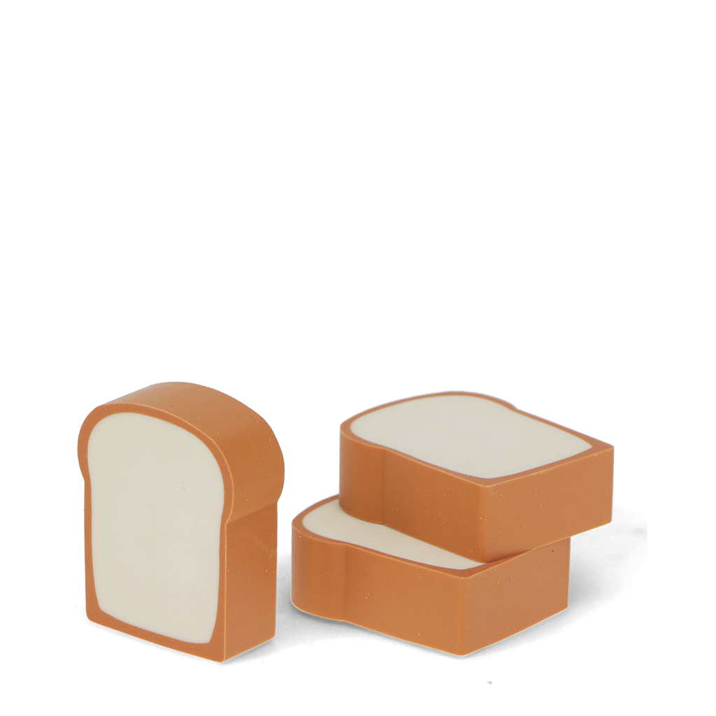 Rex London - Gummen Brood Tasty Bread (roze, 3 plakjes)