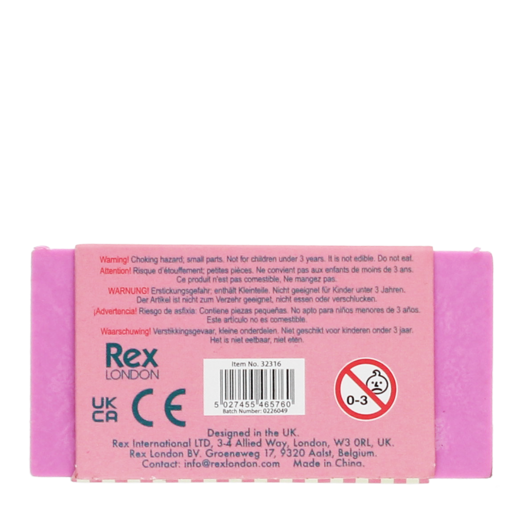 Rex London - Gum Chocoladereep Roze