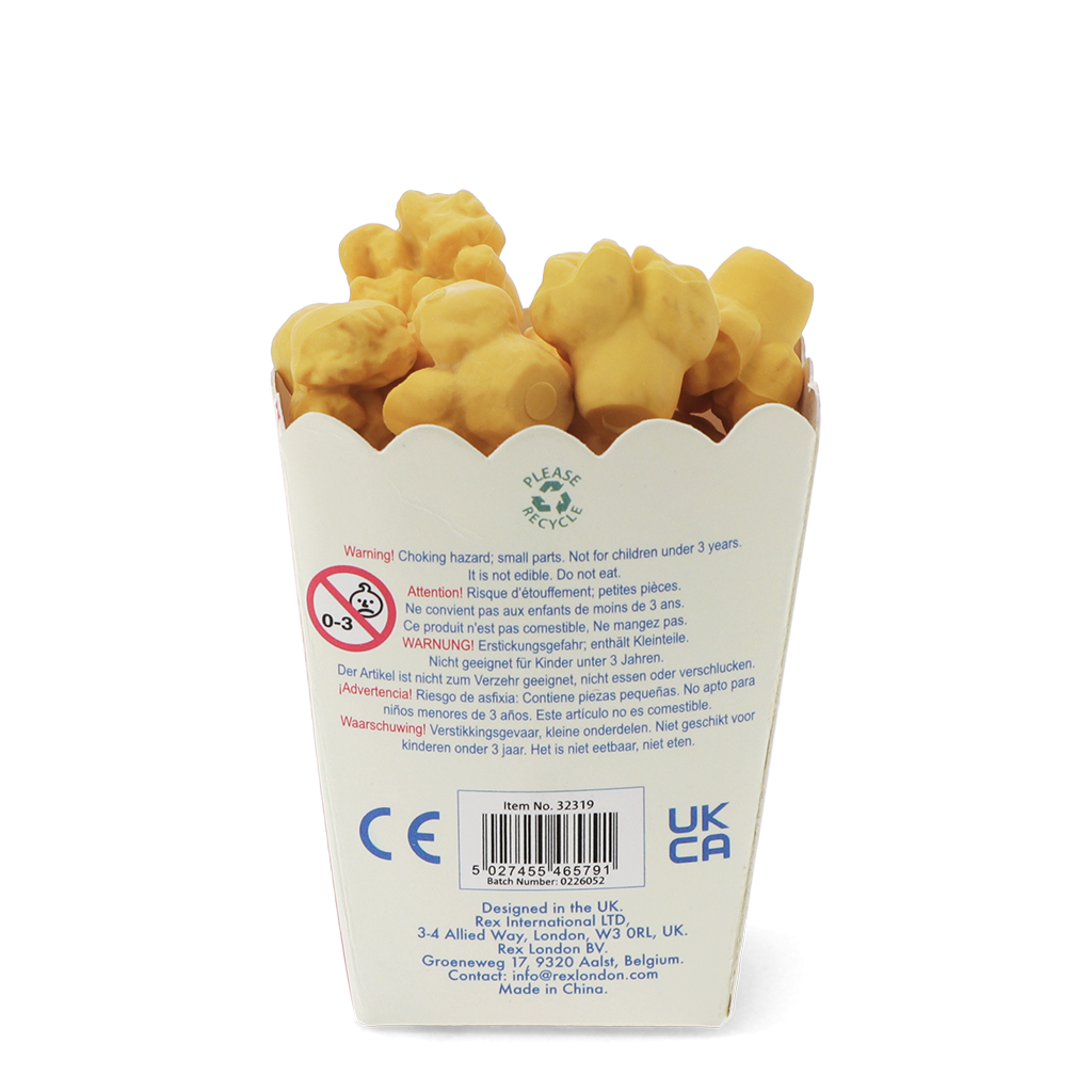 Rex London - Popcorn gummen in mini emmer (20 stuks)