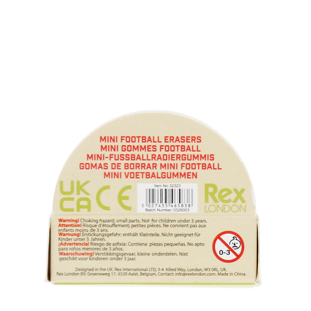 Rex London - Mini voetbal gummen (set van 3)