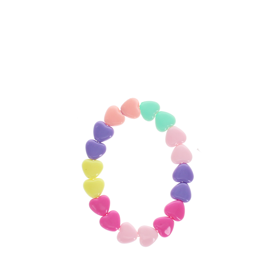 Rex London - Armband met Hartjes in Pastelkleuren