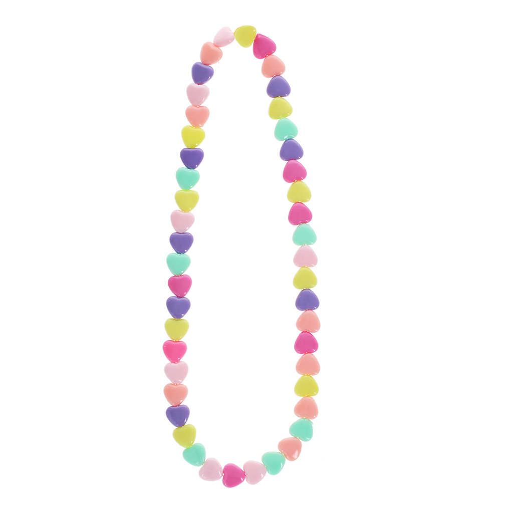Rex London - Ketting Hartjes Pastelkleuren