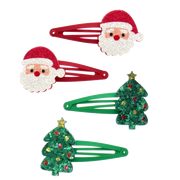 Rex London - Glitter Haarspeldjes Kerst (set van 4)