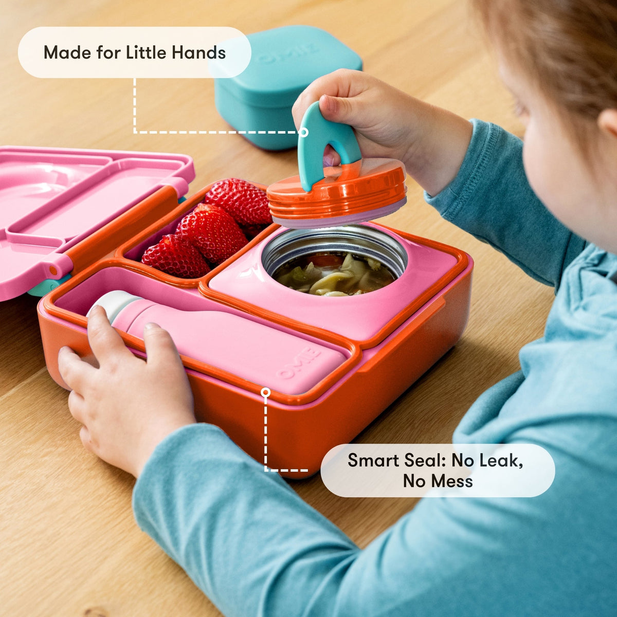 OmieBox Pink Berry gemaakt voor kleine handen