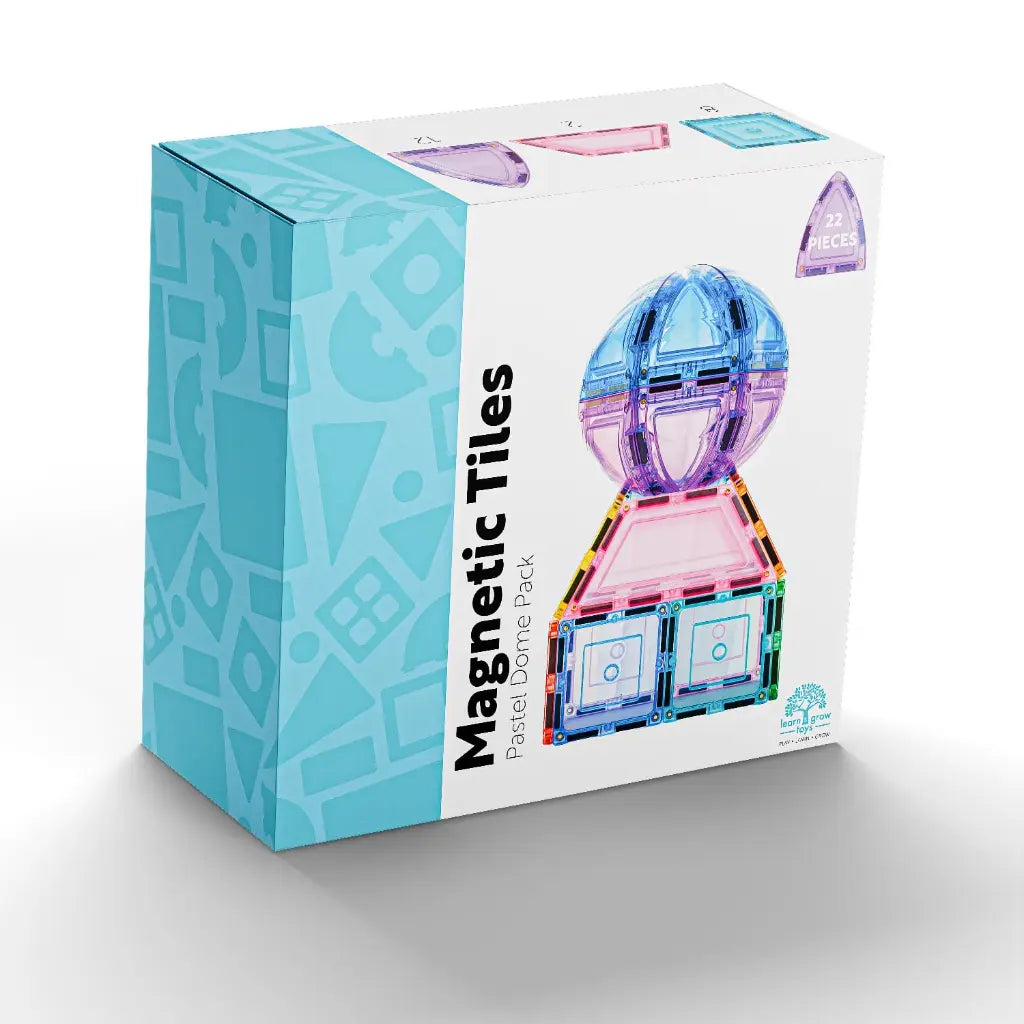 Learn And Grow - 22 stuks Pastel Dome Pack - magnetisch constructiespeelgoed