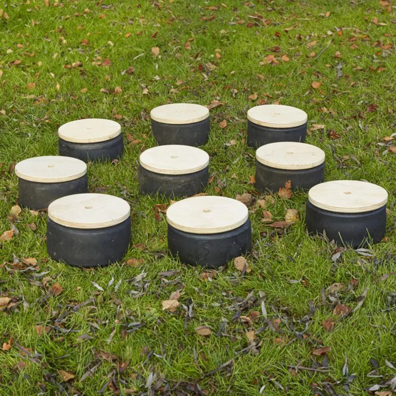 Cosy - Houten Trapschijven voor Mini Banden (10 Stuks)