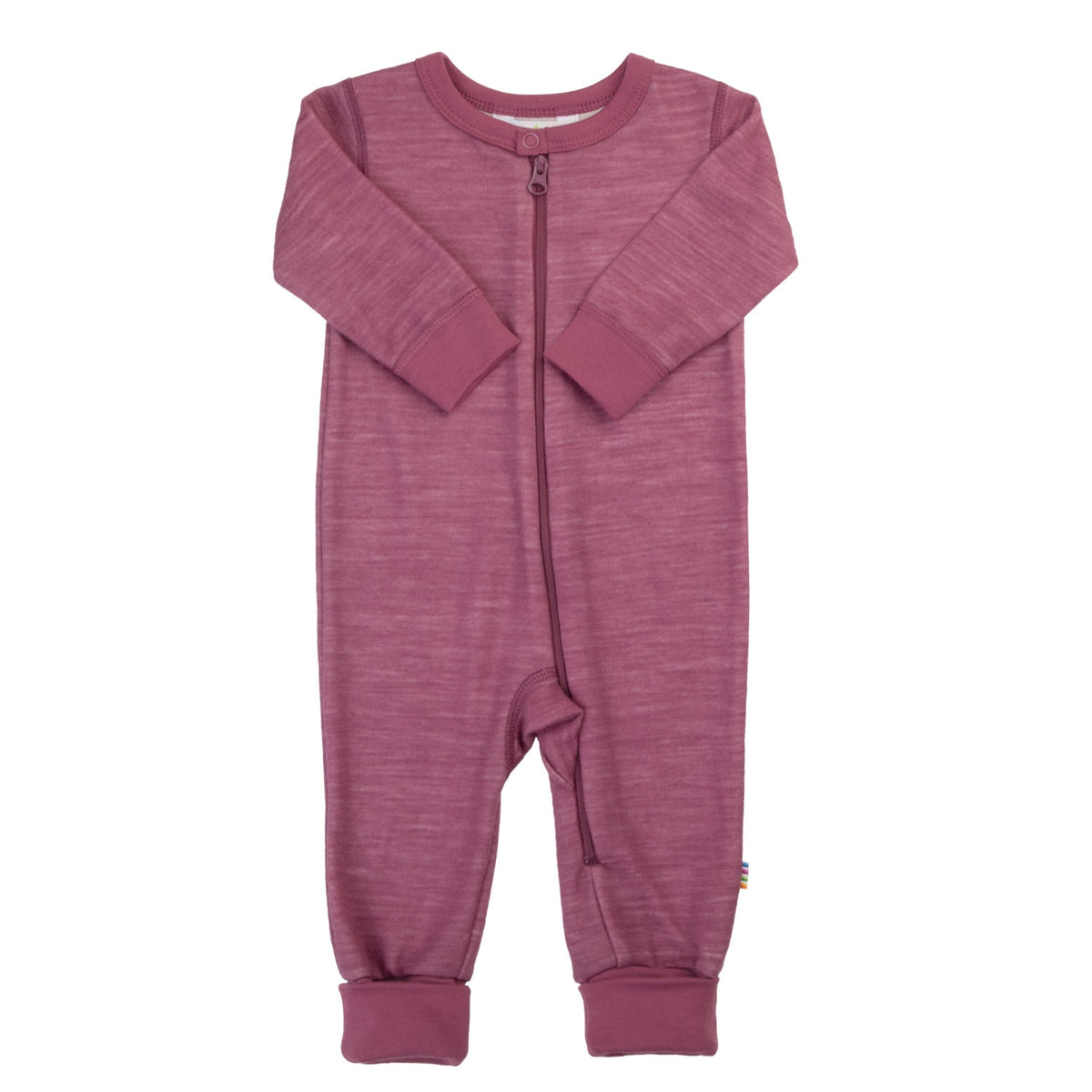 Joha - Wol/Bamboe Jumpsuit 2-in-1 met Voetjes - Bordeaux
