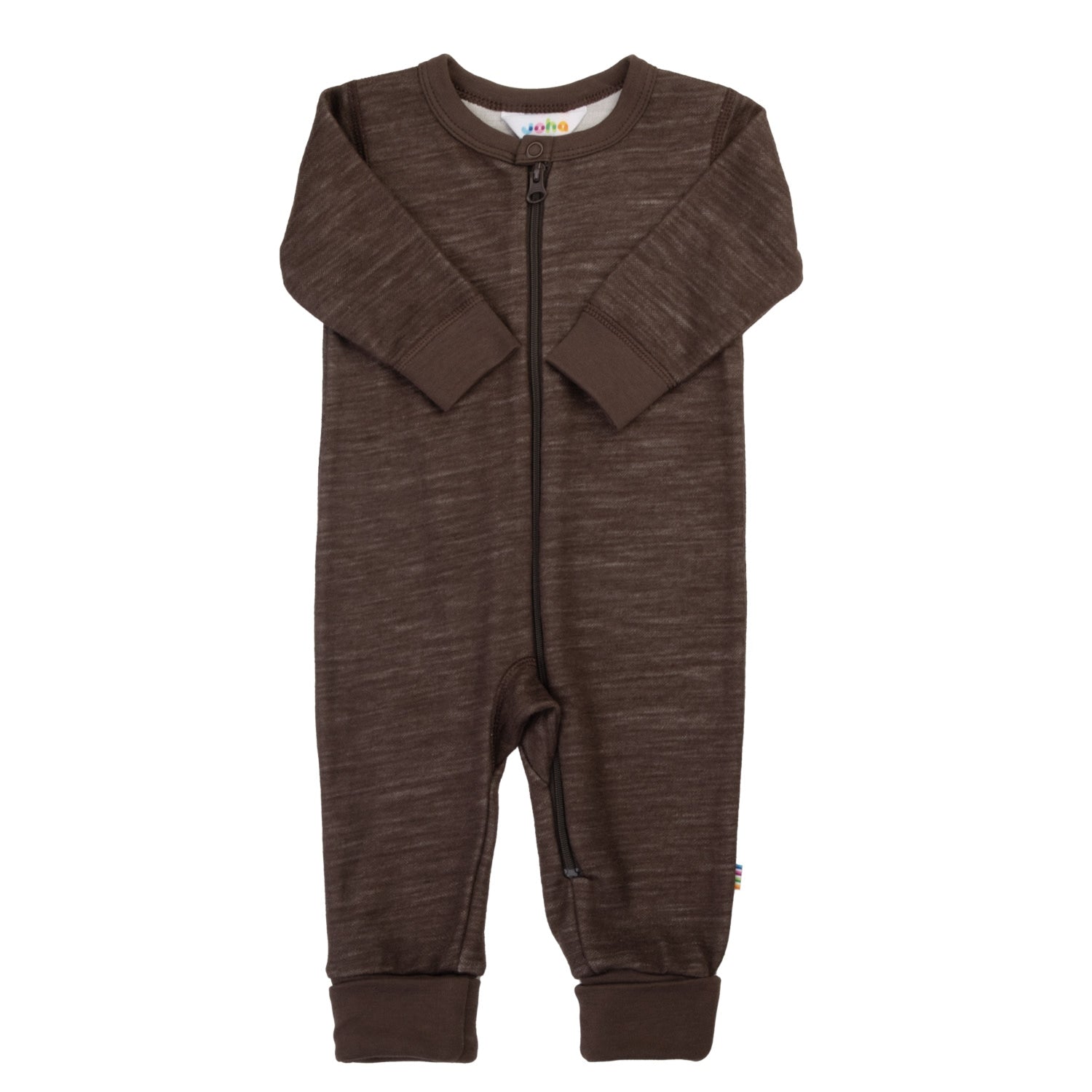 Joha - Wol/Bamboe Jumpsuit 2-in-1 met Voetjes - Donkerblauw