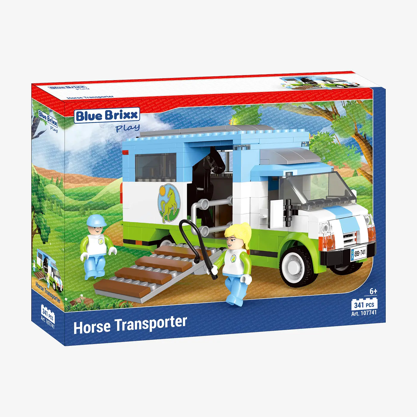 BlueBrixx - Paardentransporter (341 bouwstenen) 6+ jaar - bouwset