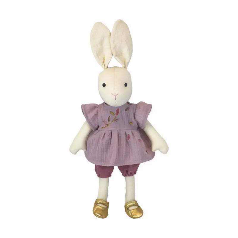 Egmont Toys - Knuffelkonijn Sidonie in lila jurkje
