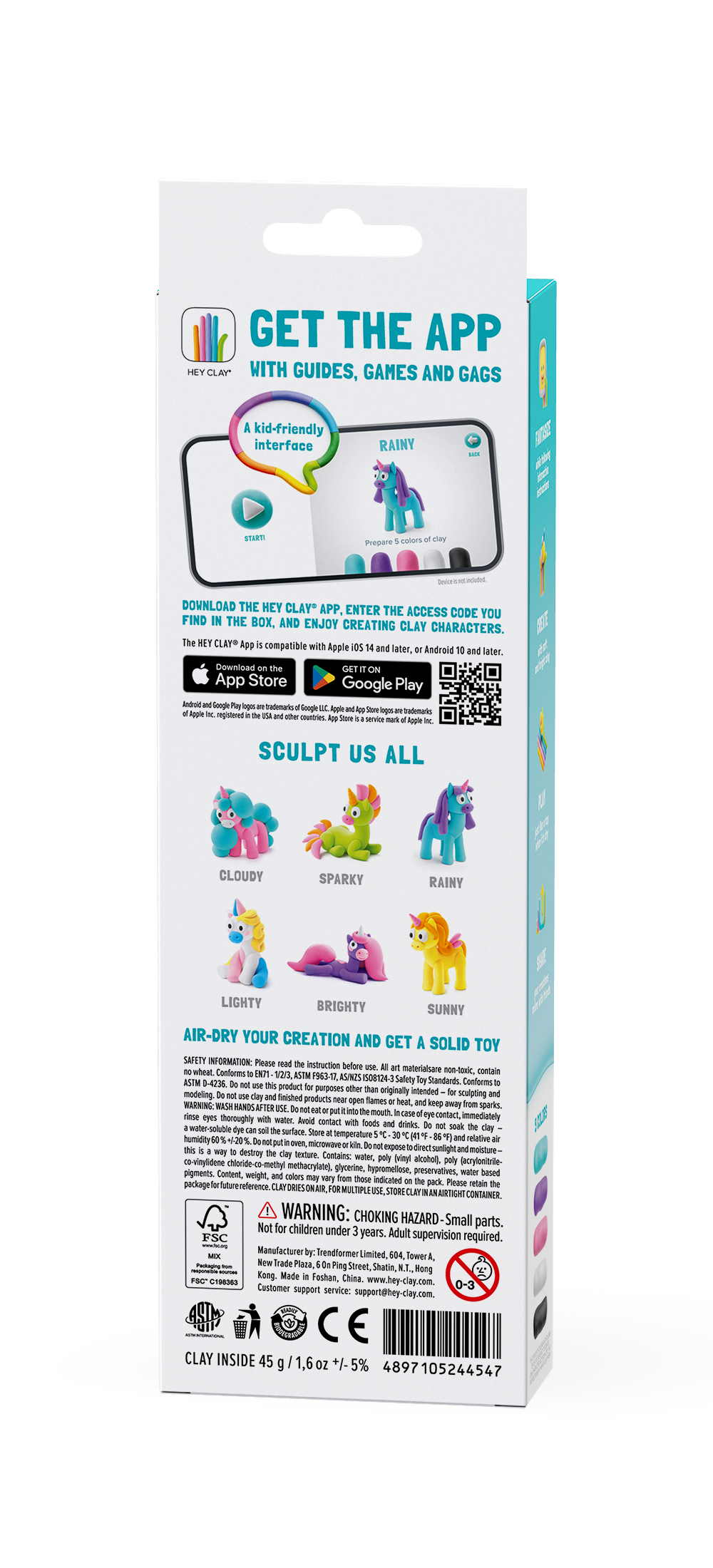 Hey Clay - Unicorns Rainy (3 potjes)